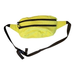 Original Use Yellow Belt Bag / Fanny Pack with Black Strap